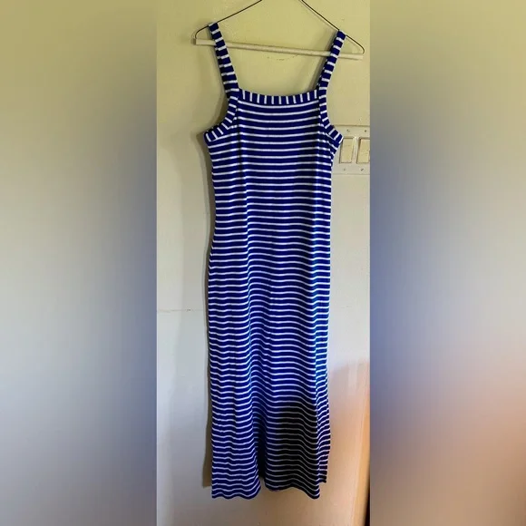 strapless open back dress Kira Ribbed Knit Sleeveless Midi Dress in black